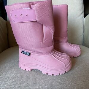Tundra Teddy Girl Toddler Kids Pink Winter Snow Boots - Size 5M US